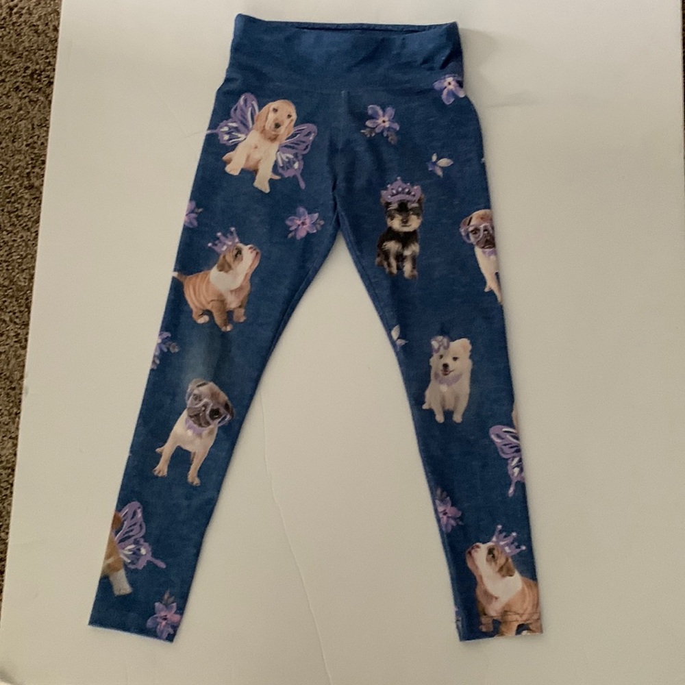 Justice girls puppy dog leggings